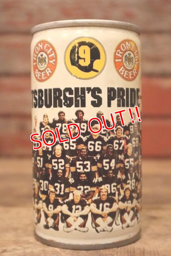 画像1: dp-230101-42 IRON CITY BEER / 1970's Pittsburgh Steelers Can