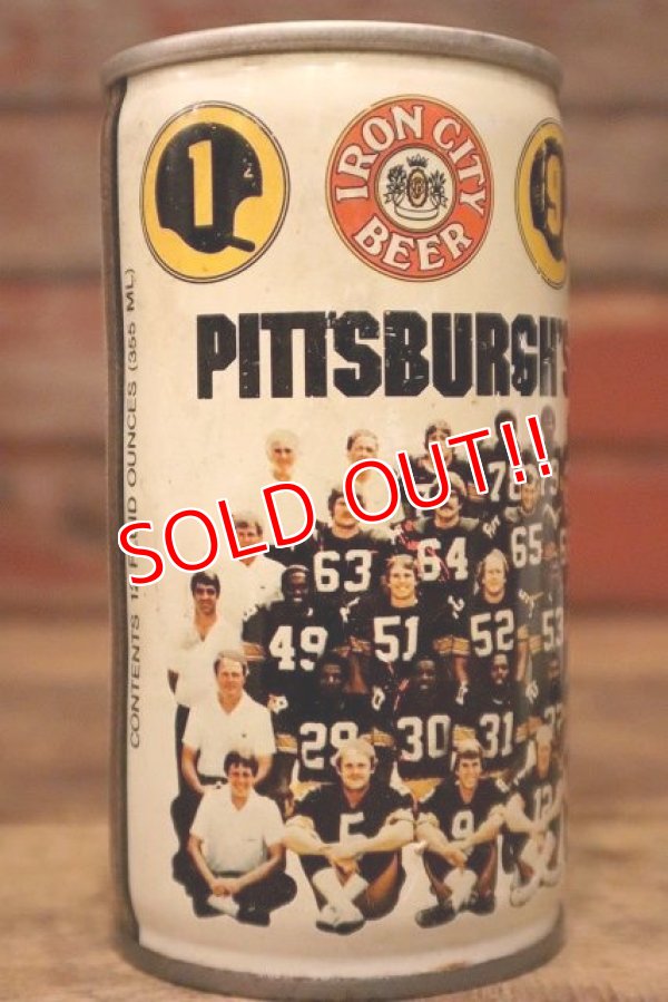画像2: dp-230101-42 IRON CITY BEER / 1970's Pittsburgh Steelers Can