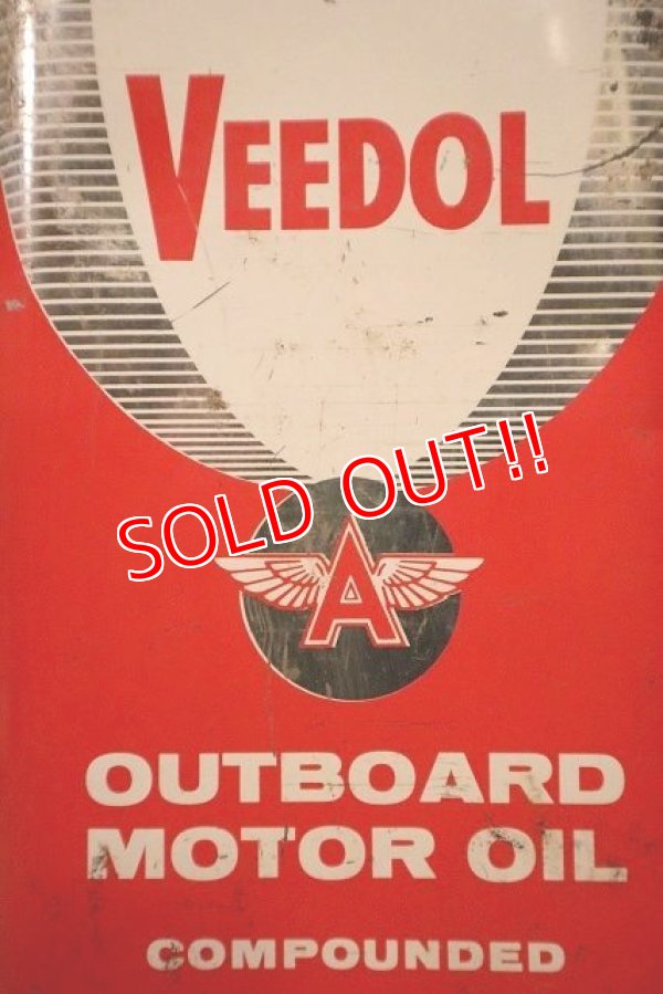 画像2: dp-230301-48 VEEDOL / OUTBOARD MOTOR OIL 1 U.S. Quart Can