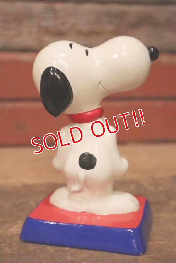 画像4: ct-230301-104 Snoopy / Determined 1970's Paper Mache Figure "It's hero time."