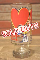 画像: gs-230301-02 PEANUTS / Anchor Hocking 1970's Glass "LOVE!"