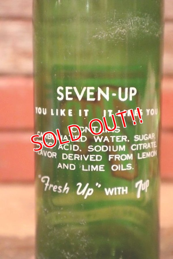 画像5: dp-230301-125 7up / 1960's 1 PINT.OZ Bottle