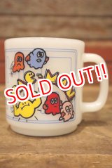 画像: kt-230301-01 PAC-MAN / 1980's Glasbake Mug