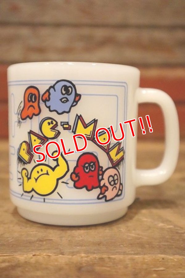 画像1: kt-230301-01 PAC-MAN / 1980's Glasbake Mug