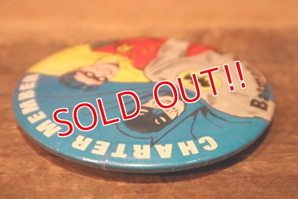 画像4: ct-230301-129 BATMAN & ROBIN / CHARTER MEMBER 1966 Pinback