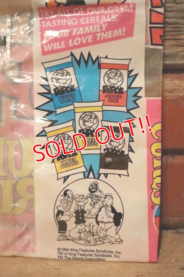 画像6: ct-220901-13 Popeye / QUAKER 1994 "FRUIT CURLS" Vinyl Bag