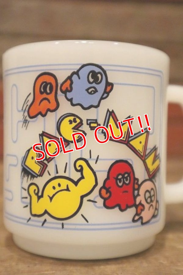 画像2: kt-230301-01 PAC-MAN / 1980's Glasbake Mug