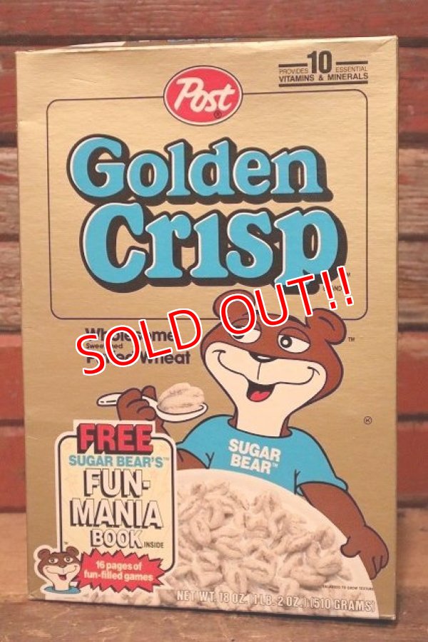 画像1: ct-230301-118 Post Golden Crisp / 1993 Sugar Bear Cereal Box