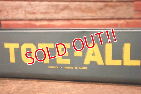 画像2: dp-230301-118 TOTE-ALL / Vintage Tool Carrier Box