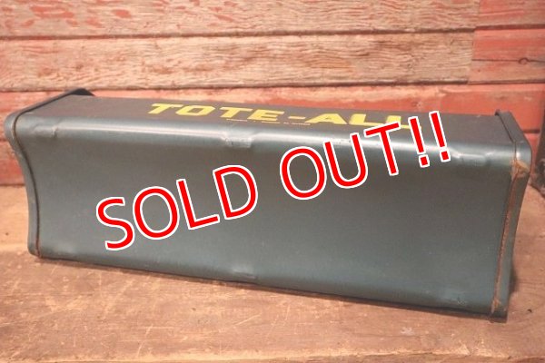 画像9: dp-230301-118 TOTE-ALL / Vintage Tool Carrier Box