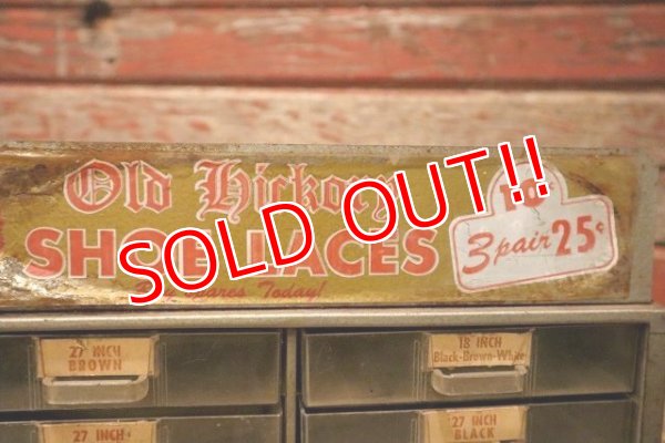 画像2: dp-230301-114 Old Hickory / Vintage Shoe Laces Store Counter Top Display