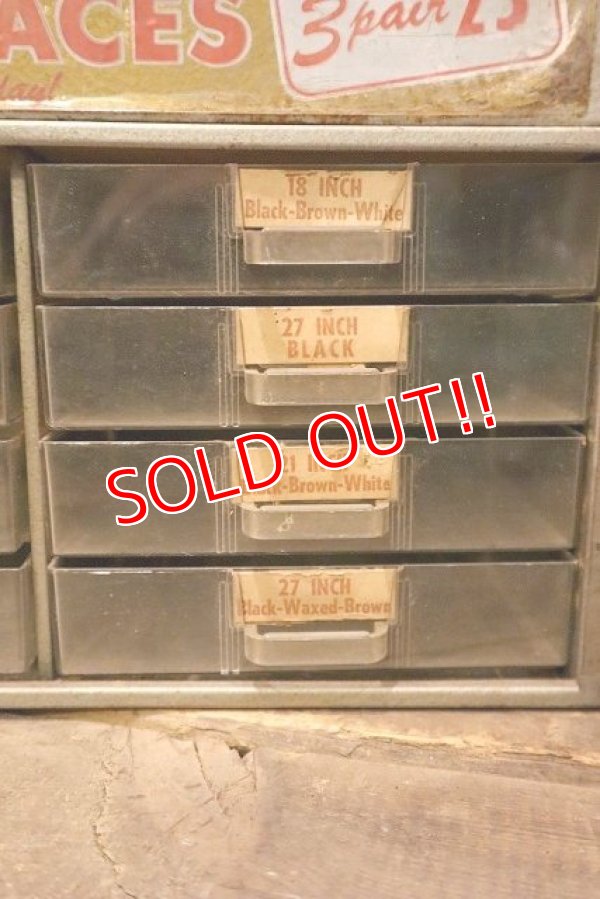 画像4: dp-230301-114 Old Hickory / Vintage Shoe Laces Store Counter Top Display