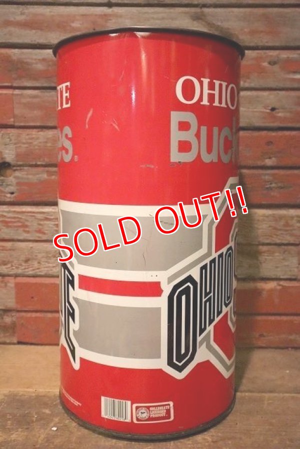 画像6: dp-230414-04 Ohio State University / Ohio State Buckeyes Tin Trash Box
