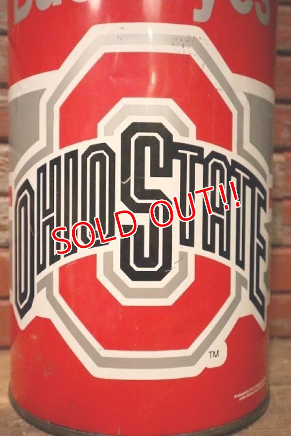画像2: dp-230414-04 Ohio State University / Ohio State Buckeyes Tin Trash Box