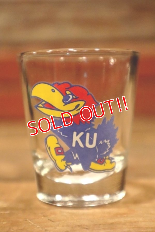 画像1: dp-230414-06 The University of Kansas / Jayhawks Shot Glass