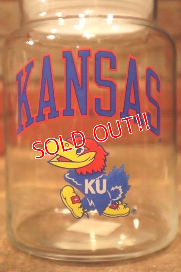 画像2: dp-230414-07 The University of Kansas / Jayhawks Glass Canister