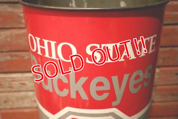 画像3: dp-230414-04 Ohio State University / Ohio State Buckeyes Tin Trash Box