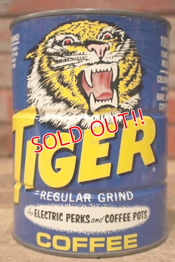 画像3: dp-230414-76 TIGER COFFEE / 1960's Tin Can
