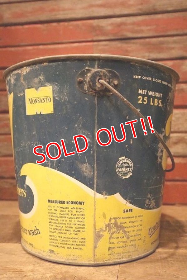 画像6: dp-230414-70 all / 1950's-1960's Laundry Detergent Galvanized Metal Bucket
