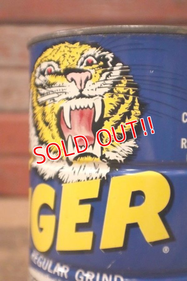 画像2: dp-230414-76 TIGER COFFEE / 1960's Tin Can