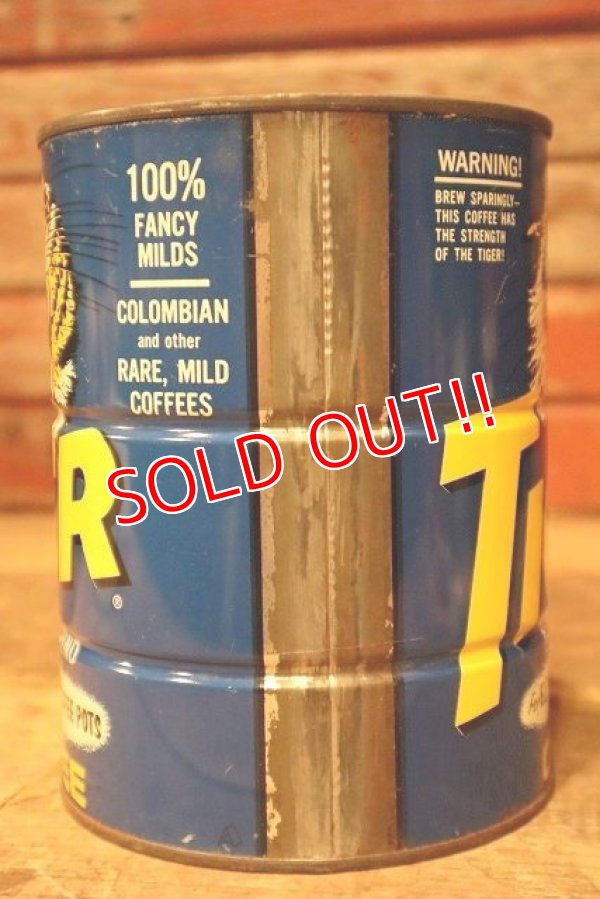 画像5: dp-230414-76 TIGER COFFEE / 1960's Tin Can