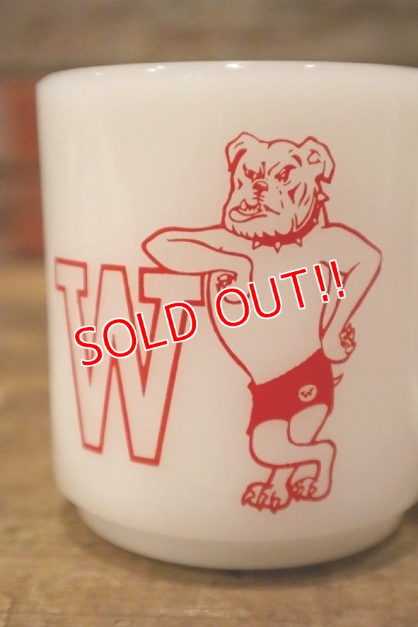 画像2: dp-230414-01 WILSON BULLDOGS / 1960's-1970's Glasbake Mug
