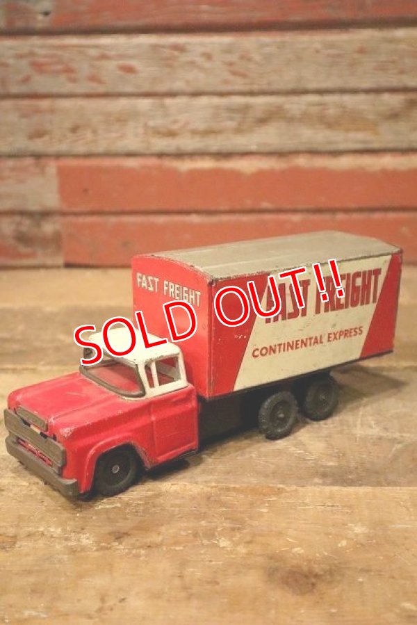 画像1: dp-230414-40 FAST FREIGHT CONTINENTAL EXPRESS / 1960's Ford Friction Truck Toy