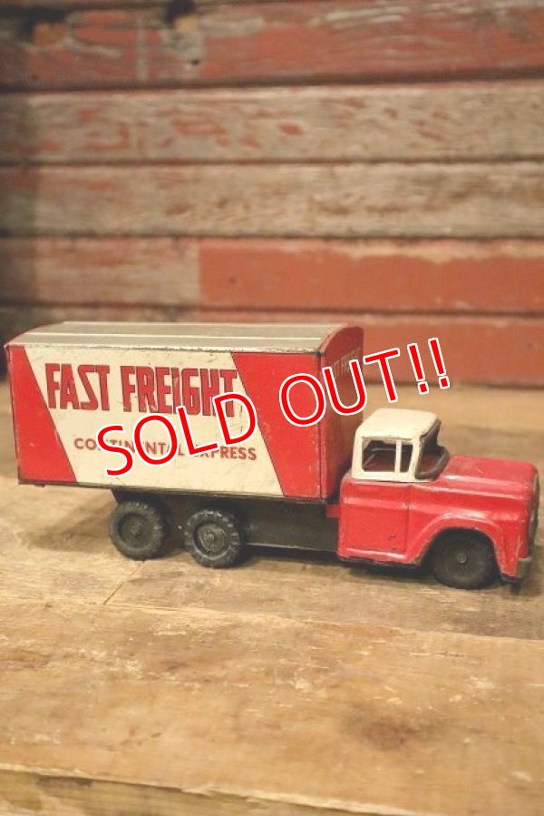 画像5: dp-230414-40 FAST FREIGHT CONTINENTAL EXPRESS / 1960's Ford Friction Truck Toy