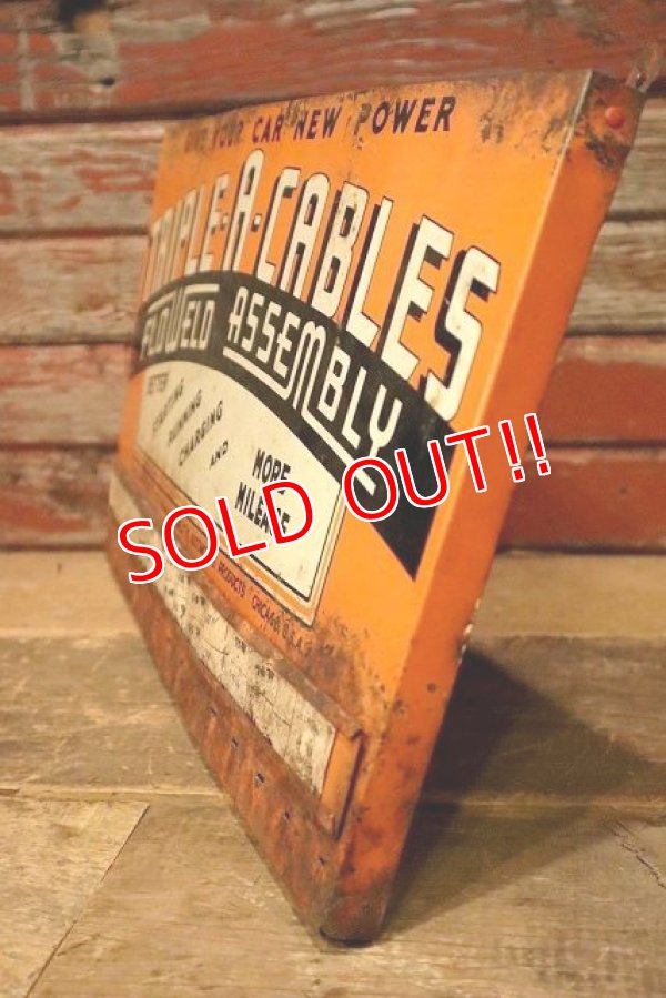 画像5: dp-230301-15 TRIPLE-A-CABLES / Vintage Metal Sign