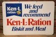 画像1: dp-230401-49 Ken-L-Ration / 1960's Plastic Sign