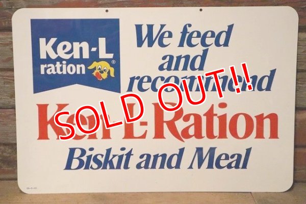 画像1: dp-230401-49 Ken-L-Ration / 1960's Plastic Sign