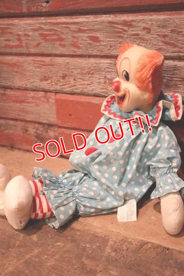 画像7: ct-230414-26 Bozo the Clown / Knickerbocker 1960's Rubber Face Doll