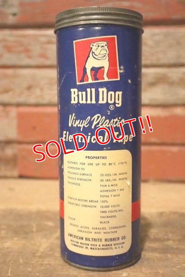 画像3: dp-230414-23 AMERICAN BILTRITE RUBBER COMPANY / 1950's BULLDOG Vinyl Plastic Electrical Tape Box