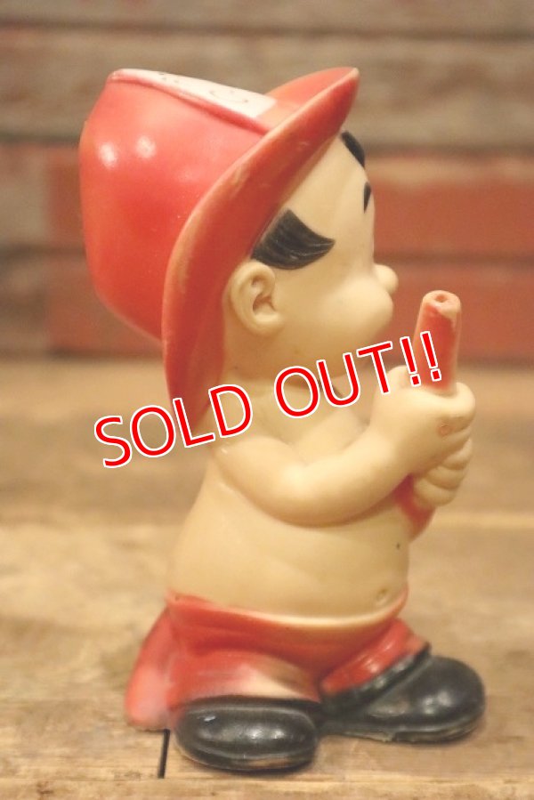 画像6: ct-230414-49 Unknown / 1950's-1960's Fire Chief Boy Squeaky Doll