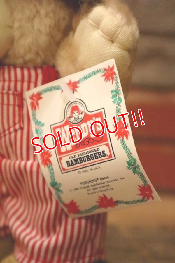 画像6: ct-230414-02 WENDY'S / 1986 Furskins Bear Plush Doll "Dudley Furskin"