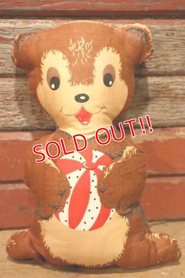 画像1: ct-230414-28 Vintage Bear Cloth Doll