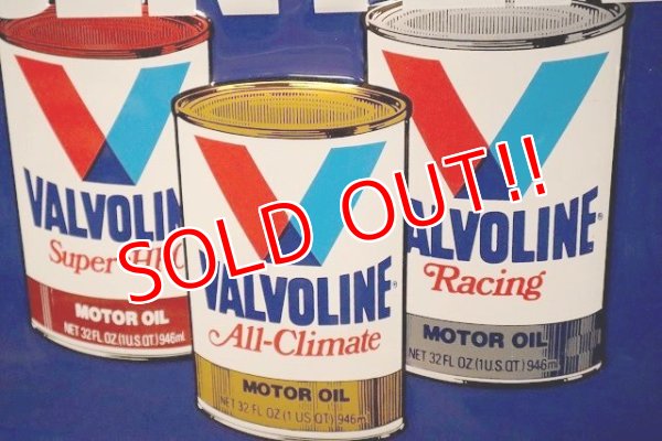画像2: dp-230503-69 VALVOLINE / 1980's Embossed Metal Sign
