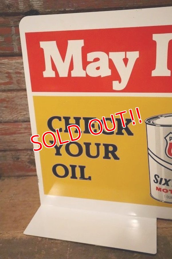 画像4: dp-230503-61 PHILLIPS 66 / 1960's W-side Metal Sign