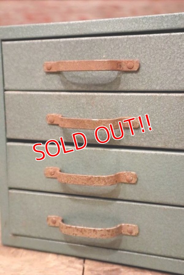 画像2: dp-230414-73 Vintage Metal Parts Box