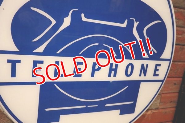 画像3: dp-230401-37 Vintage Public Telephone Sign