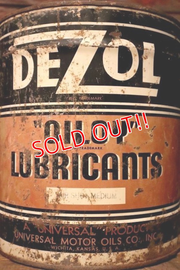 画像2: dp-230503-57 UNIVERSAL OIL CO., INC / DEZOL "OILPY" LUBRICANTS 1950's-1960's 5 U.S. GALLONS CAN