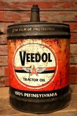 画像: dp-230503-28 VEEDOL / TRACTOR OIL 1950's 5 U.S. GALLONS CAN