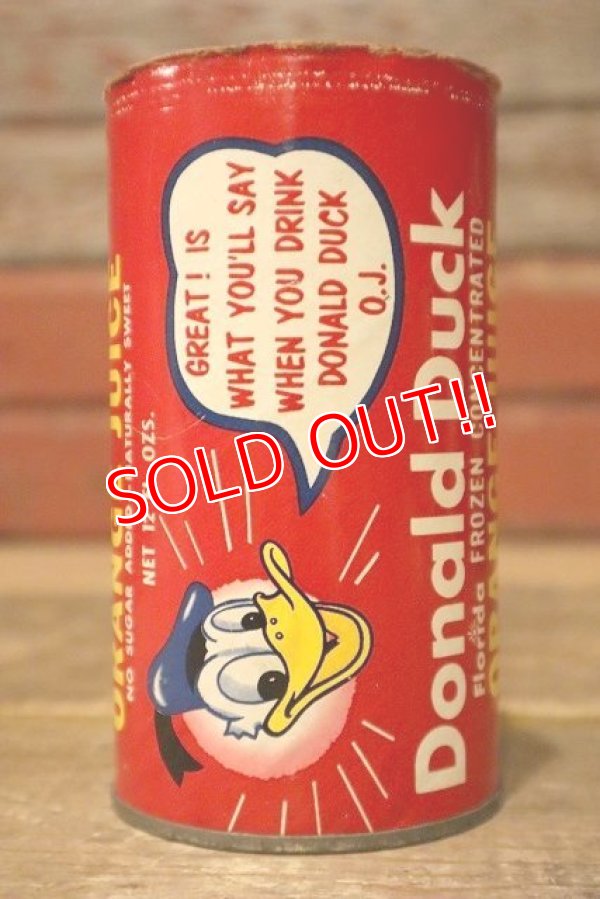 画像1: ct-230414-51 Donald Duck / 1960's-1970's 12 FL OZ..Orange Juice Can