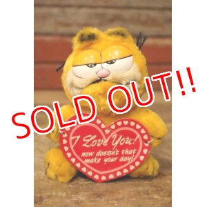 画像: ct-230503-02 Garfield / 1980's Plush Doll "I Love You!"