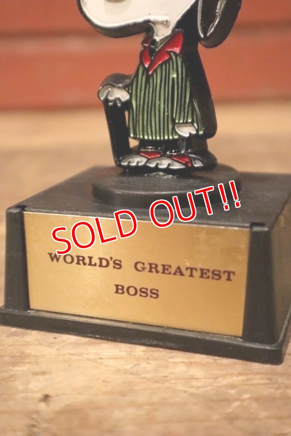 画像3: ct-230414-12 Snoopy / AVIVA 1970's Trophy "World"s Greatest Boss"