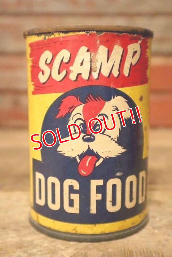 画像1: dp-230518-08 SCAMP / 1960's DOG FOOD CAN