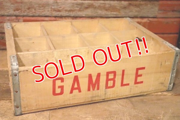 画像3: dp-230401-12 GAMBLE / Vintage Wood Box