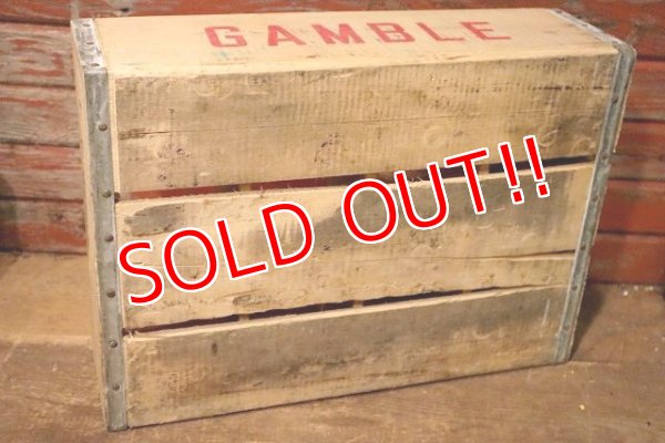 画像9: dp-230401-12 GAMBLE / Vintage Wood Box