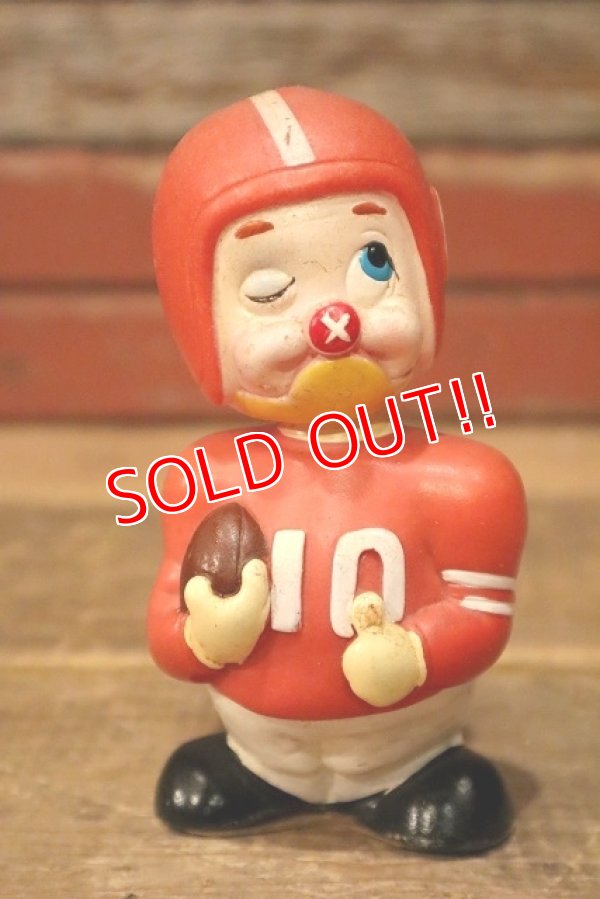 画像1: ct-230414-75 Football Player / Vintage Wind Up Toy