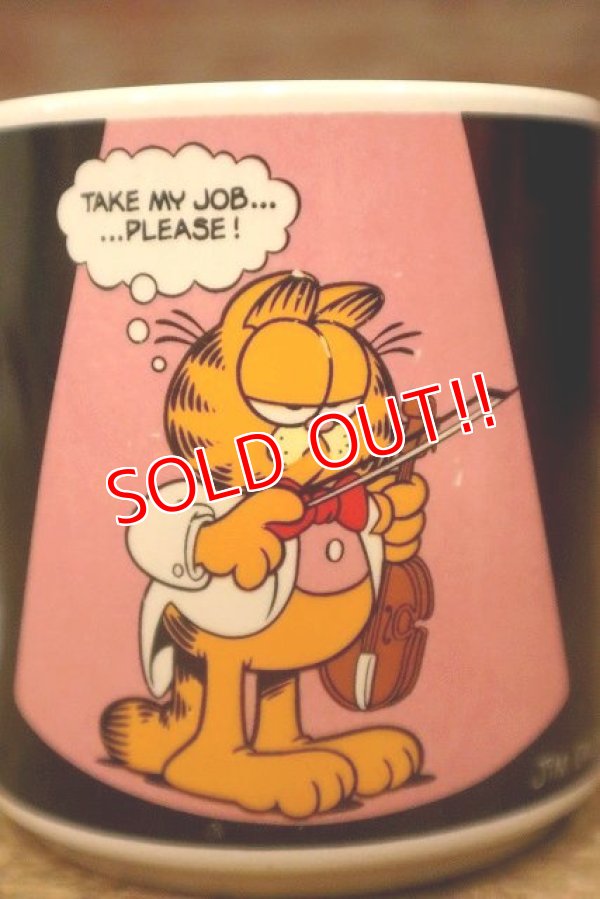 画像3: ct-230503-02 Garfield / ENESCO 1980's Ceramic Mug "Violin"